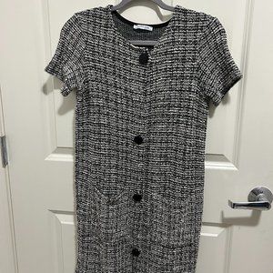 Zara Black & White Mini-Dress